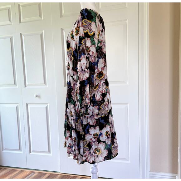 Anthropologie Tiered V Neck Floral Dress Balloon
Sleeves excellent Size XL Flowy - Picture 6 of 9